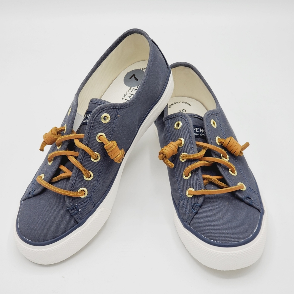 SPERRY NAVY WOMEN SLIP-ON WOMEN SHOES SZ 7